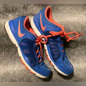 Nike Flex Trainer Pink/Blue Sneakers Size 8.5